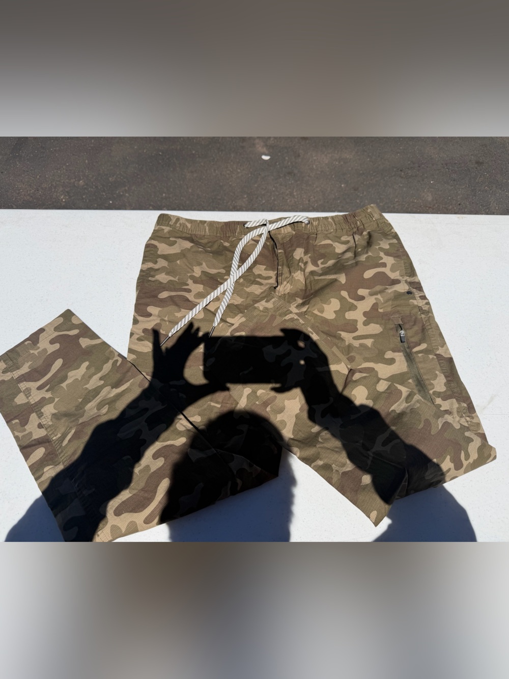 George Camouflage Drawstring Pants - Green/Brown